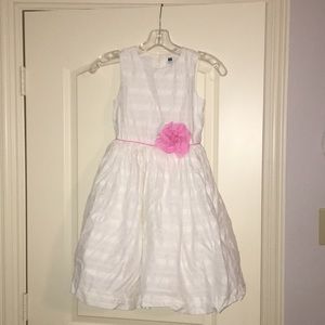 Janie and Jack girls white Easter dress